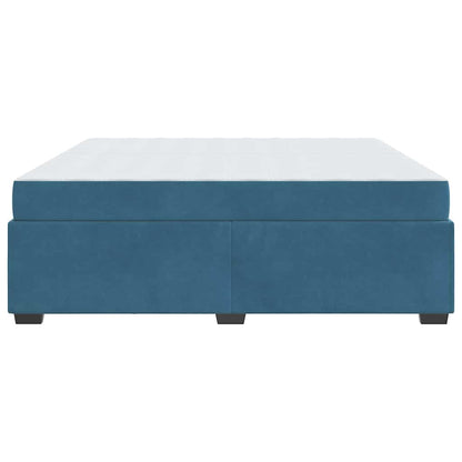 Bedframe Anders Donkerblauw 200 x 200 cm Fluweel