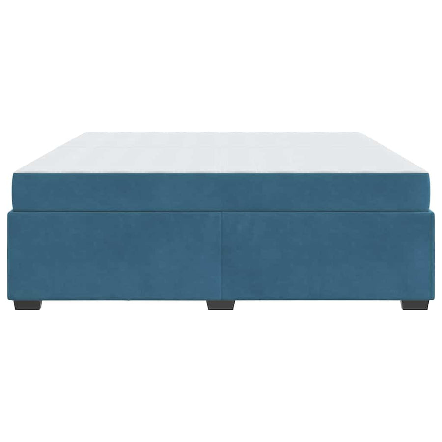 Bedframe Anders Donkerblauw 200 x 200 cm Fluweel