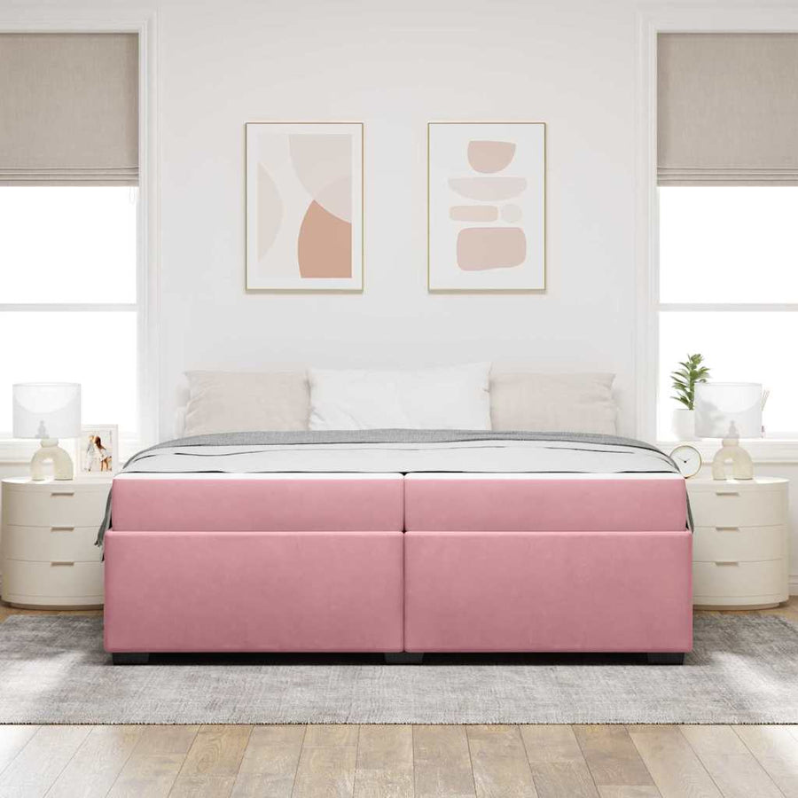 Bedframe Anders Roze 200 x 200 cm Fluweel
