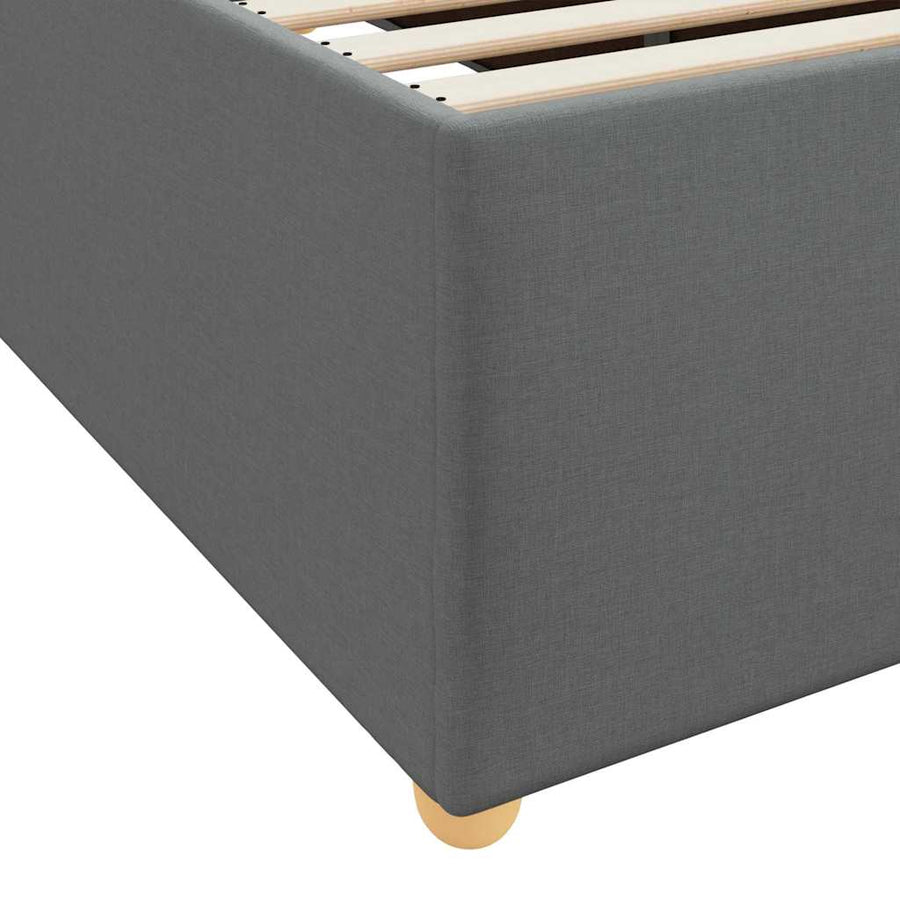 Bedframe Anders Donkergrijs 80 x 200 cm Polyester