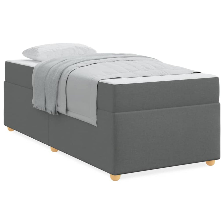 Bedframe Anders Donkergrijs 80 x 200 cm Polyester