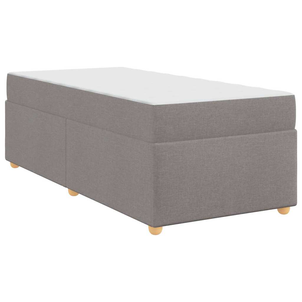 Bedframe met matras Taupe 80 x 200 cm Stof