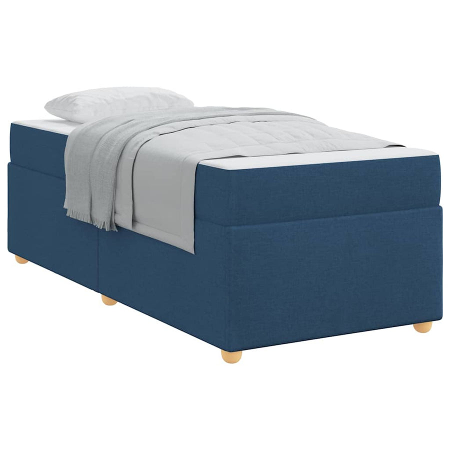 Bedframe met matras Anders Blauw 80 x 200 cm Stof