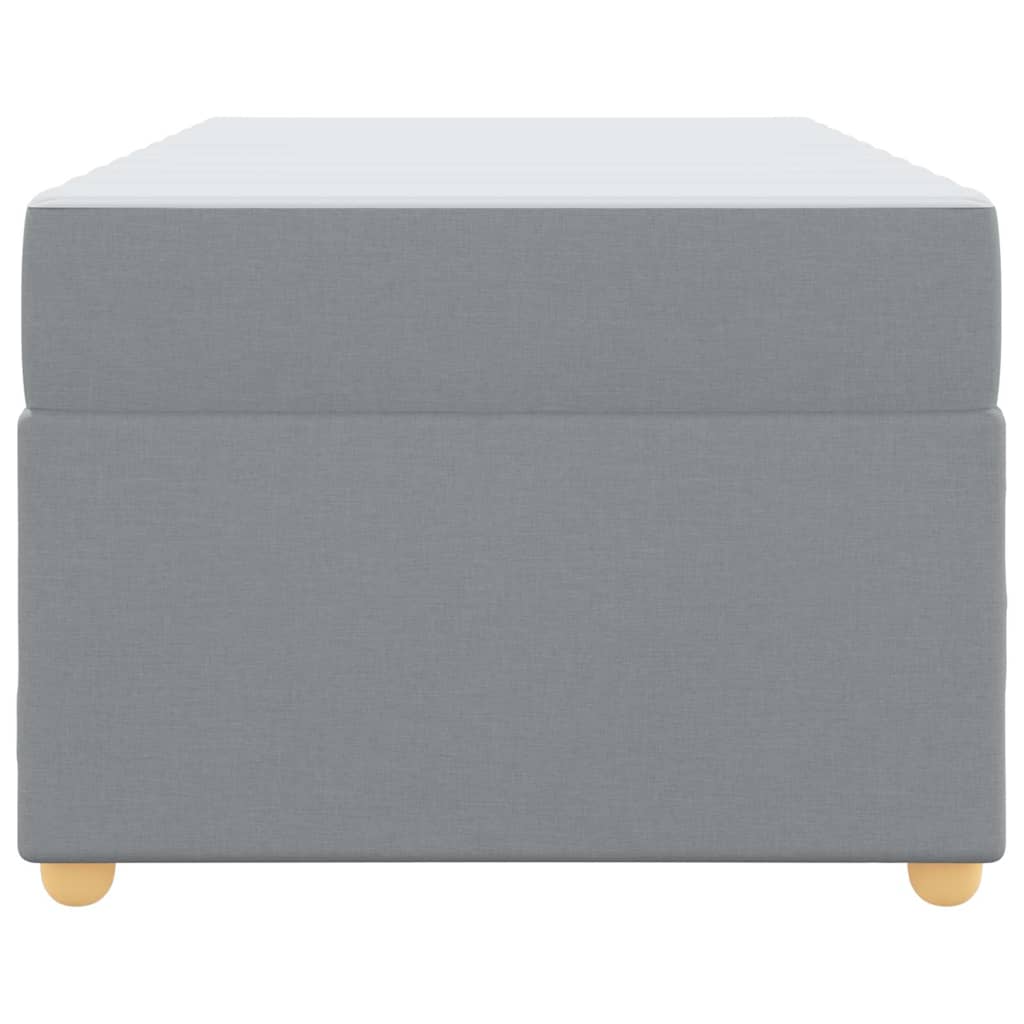 Bedframe met matras Anders Lichtgrijs 90 x 190 cm Stof
