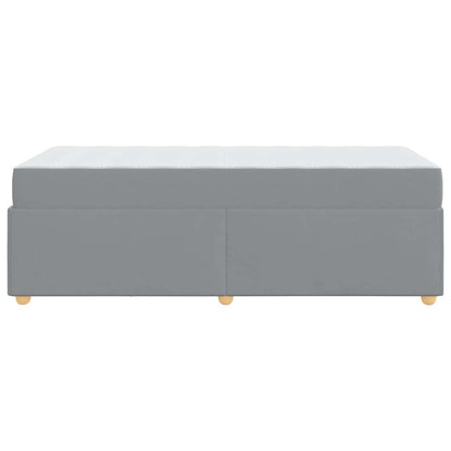 Bedframe met matras Anders Lichtgrijs 90 x 190 cm Stof