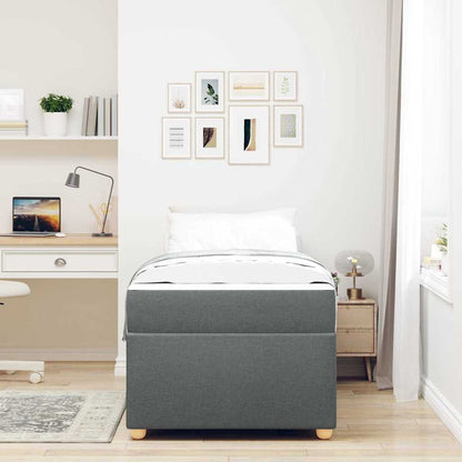 Bedframe met matras Anders Donkergrijs 90 x 190 cm Stof