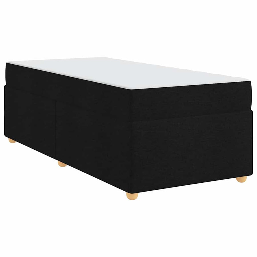 Bedframe met matras Anders Zwart 90 x 190 cm Stof