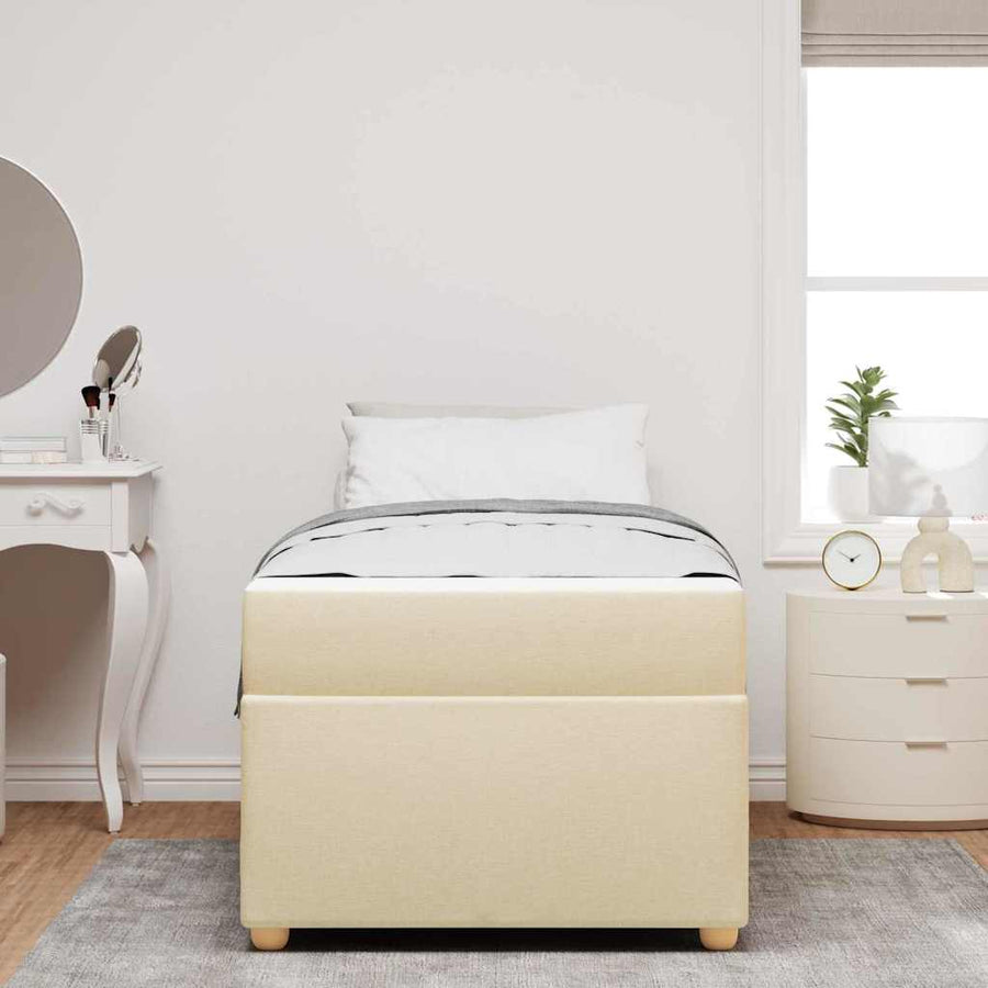 Bedframe Anders Crème 90 x 190 cm Stof