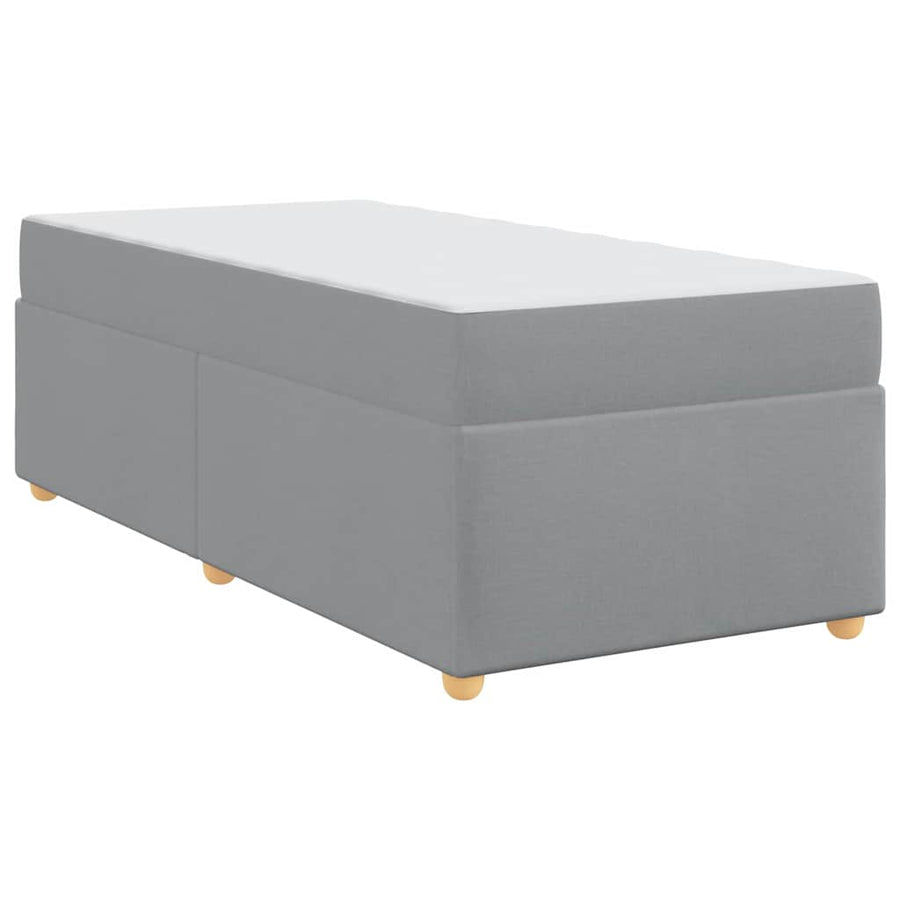 Bedframe met matras Anders Lichtgrijs 90 x 200 cm Stof