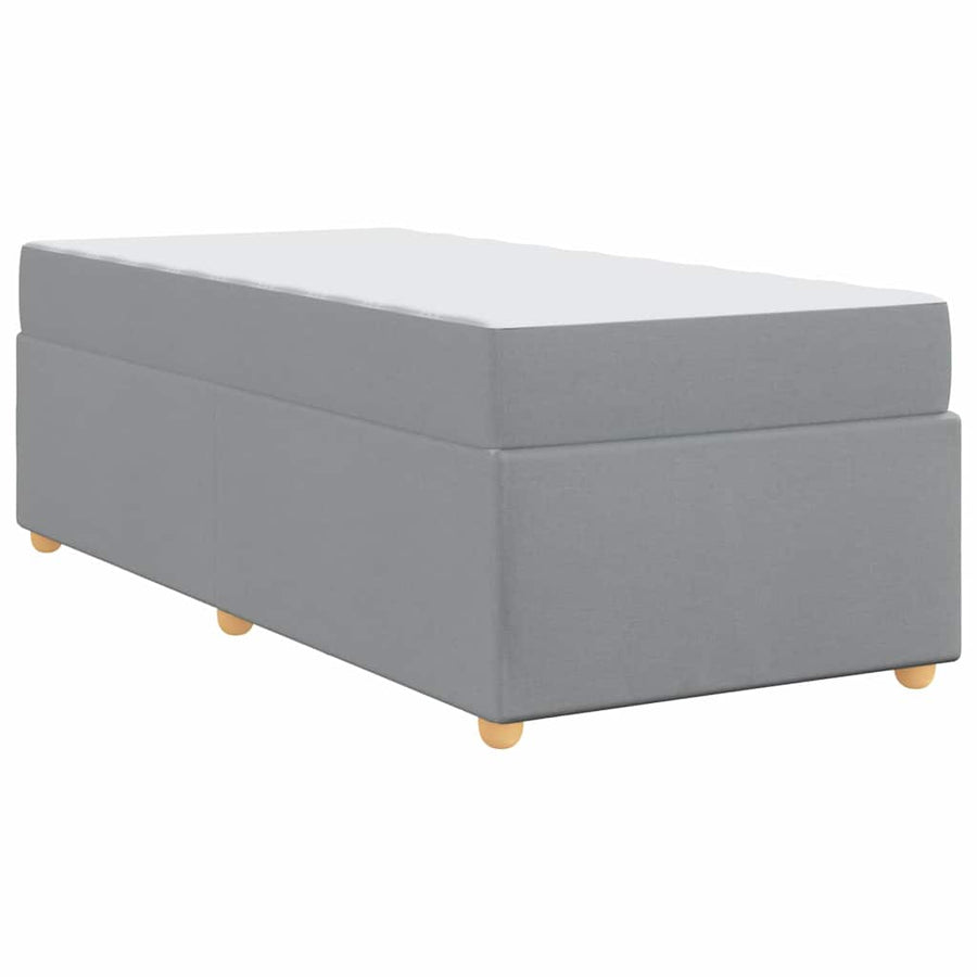 Bedframe met matras Anders Lichtgrijs 90 x 200 cm Stof