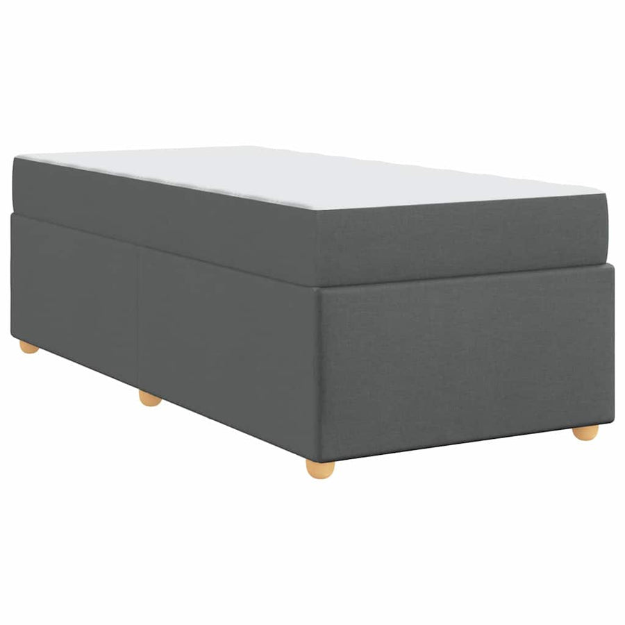 Bedframe met matras Anders Donkergrijs 90 x 200 cm Stof