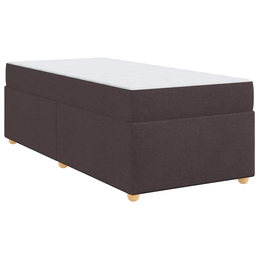 Bedframe met matras Anders Donkerbruin 90 x 200 cm Stof
