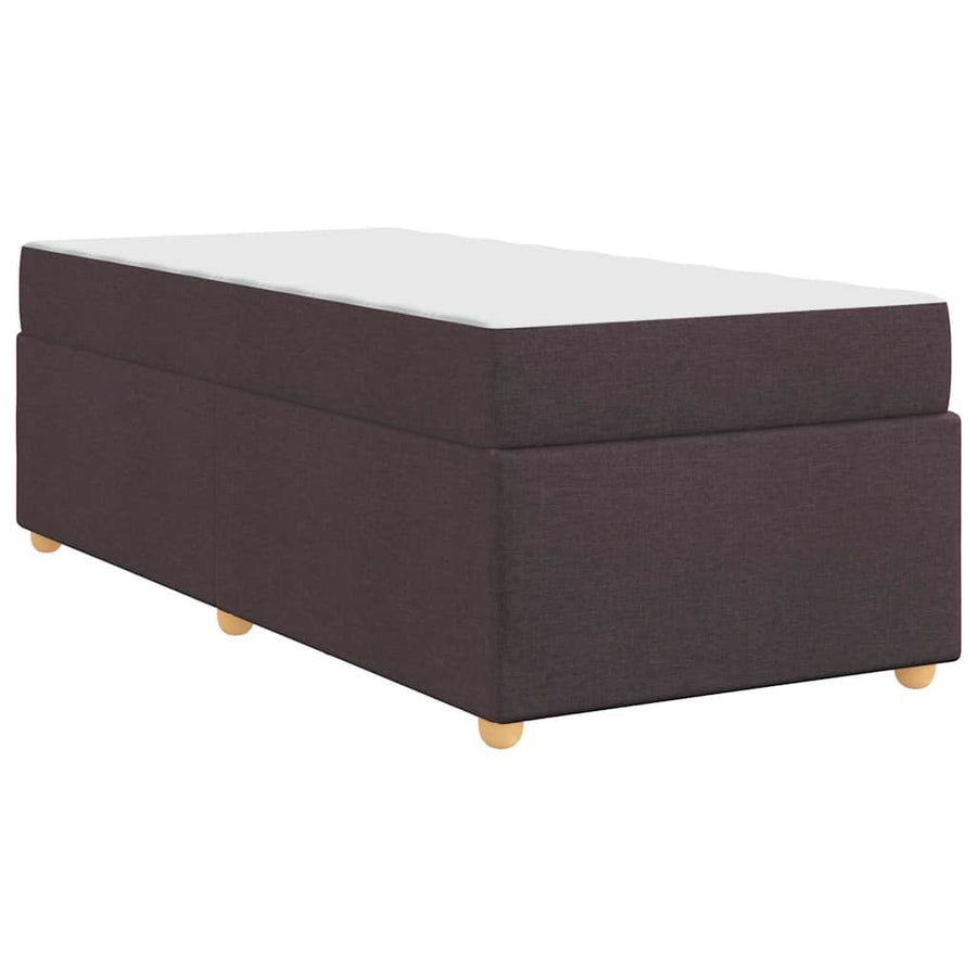 Bedframe met matras Anders Donkerbruin 90 x 200 cm Stof