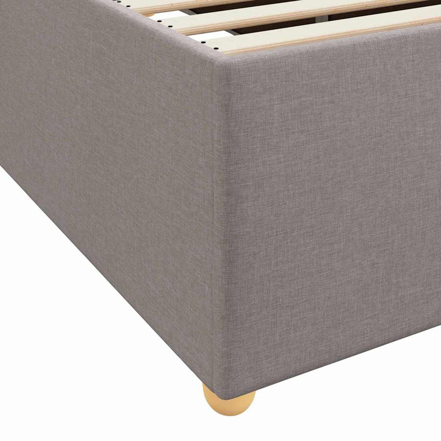 Bedframe met matras Anders Taupe 90 x 200 cm Stof