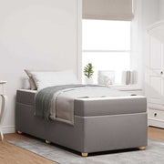 Bedframe 90x200 cm stof taupe inclusief matras