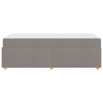 Bedframe met matras Anders Taupe 90 x 200 cm Stof