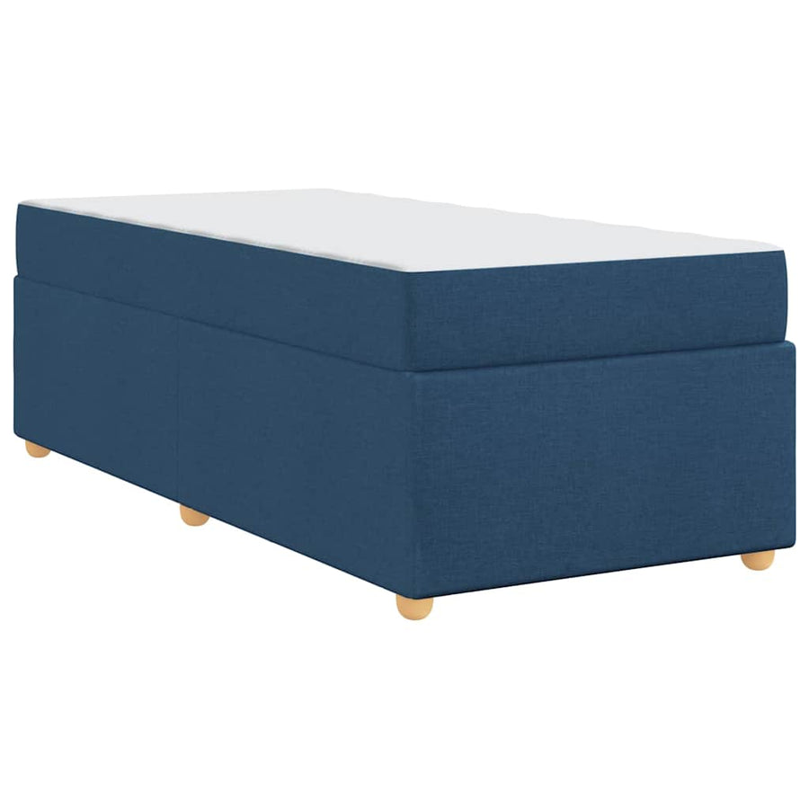 Bedframe met matras Blauw 90 x 200 cm Stof