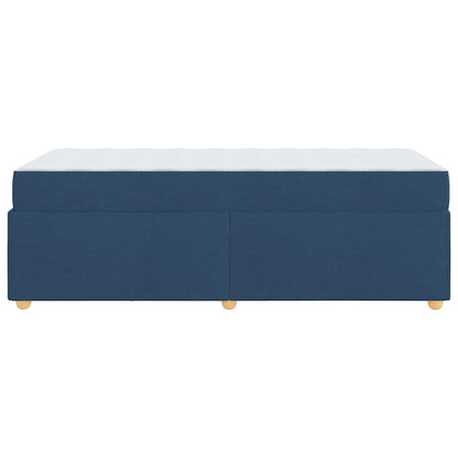 Bedframe met matras Blauw 90 x 200 cm Stof