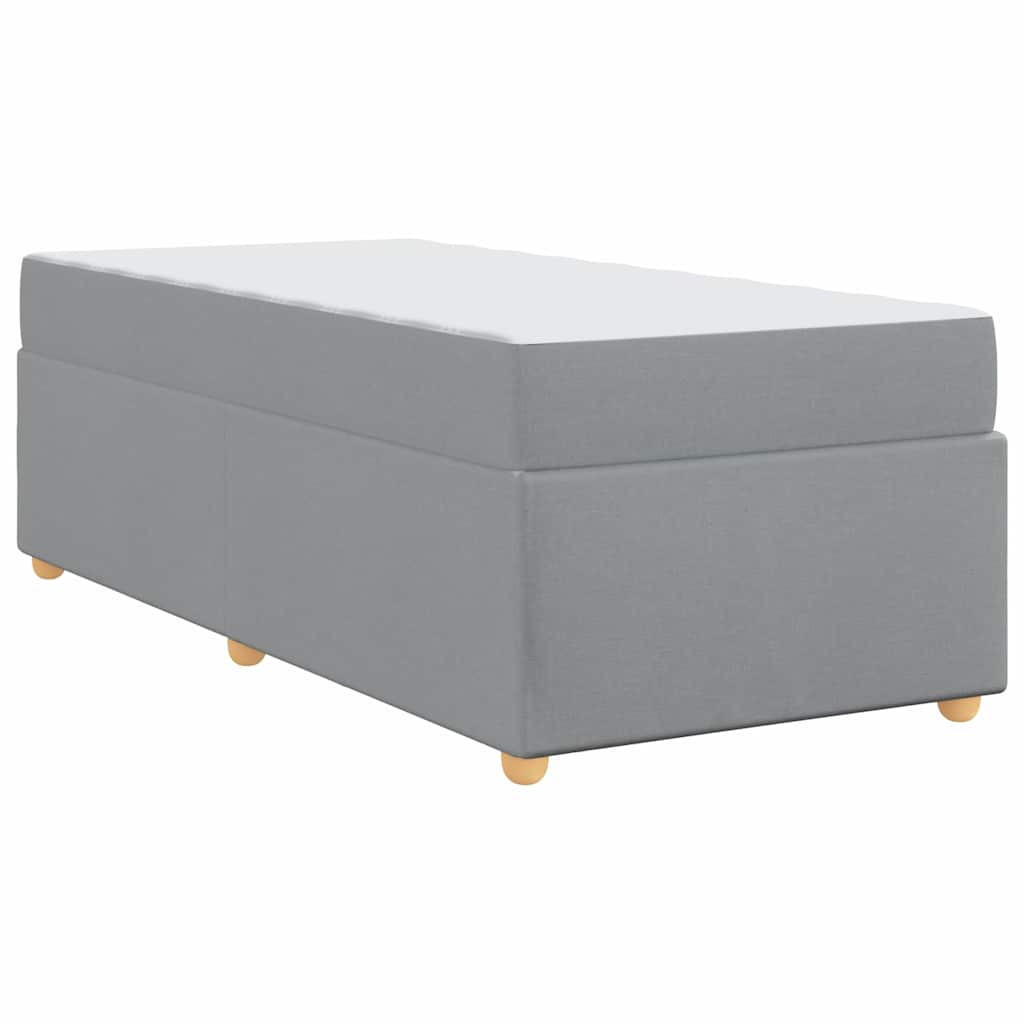 Bedframe met matras Anders Lichtgrijs 100 x 200 cm Stof