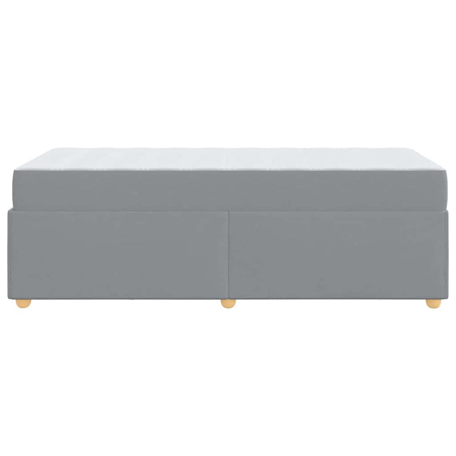 Bedframe met matras Anders Lichtgrijs 100 x 200 cm Stof