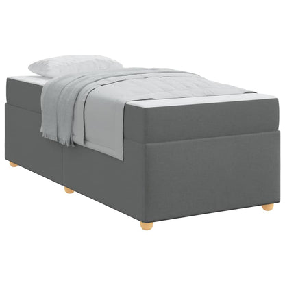 Bedframe met matras Anders Donkergrijs 100 x 200 cm Stof