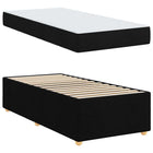Bedframe met matras 100x200 cm zwart stof