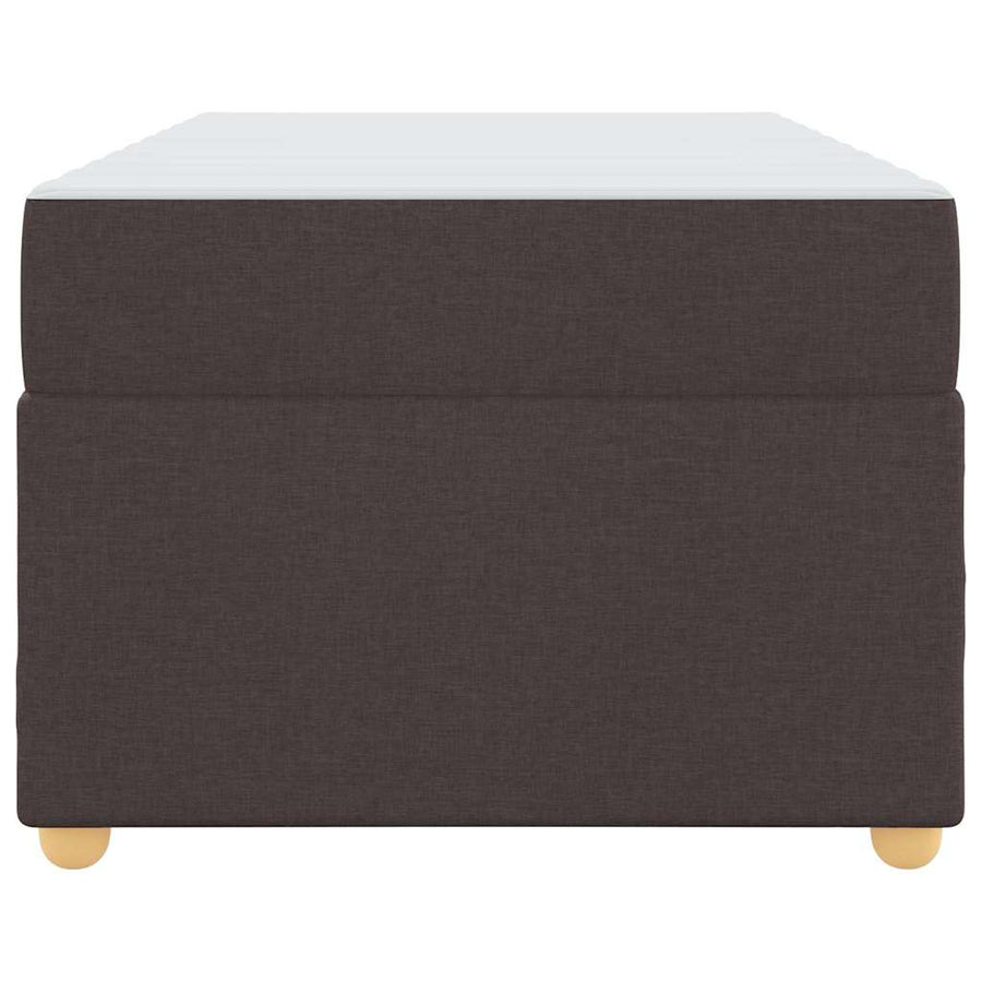 Bedframe met matras Anders Donkerbruin 100 x 200 cm Stof