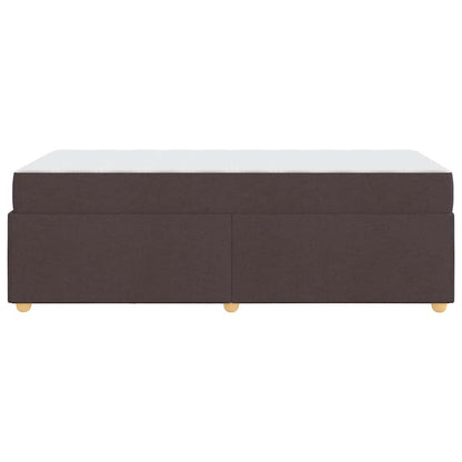 Bedframe met matras Anders Donkerbruin 100 x 200 cm Stof
