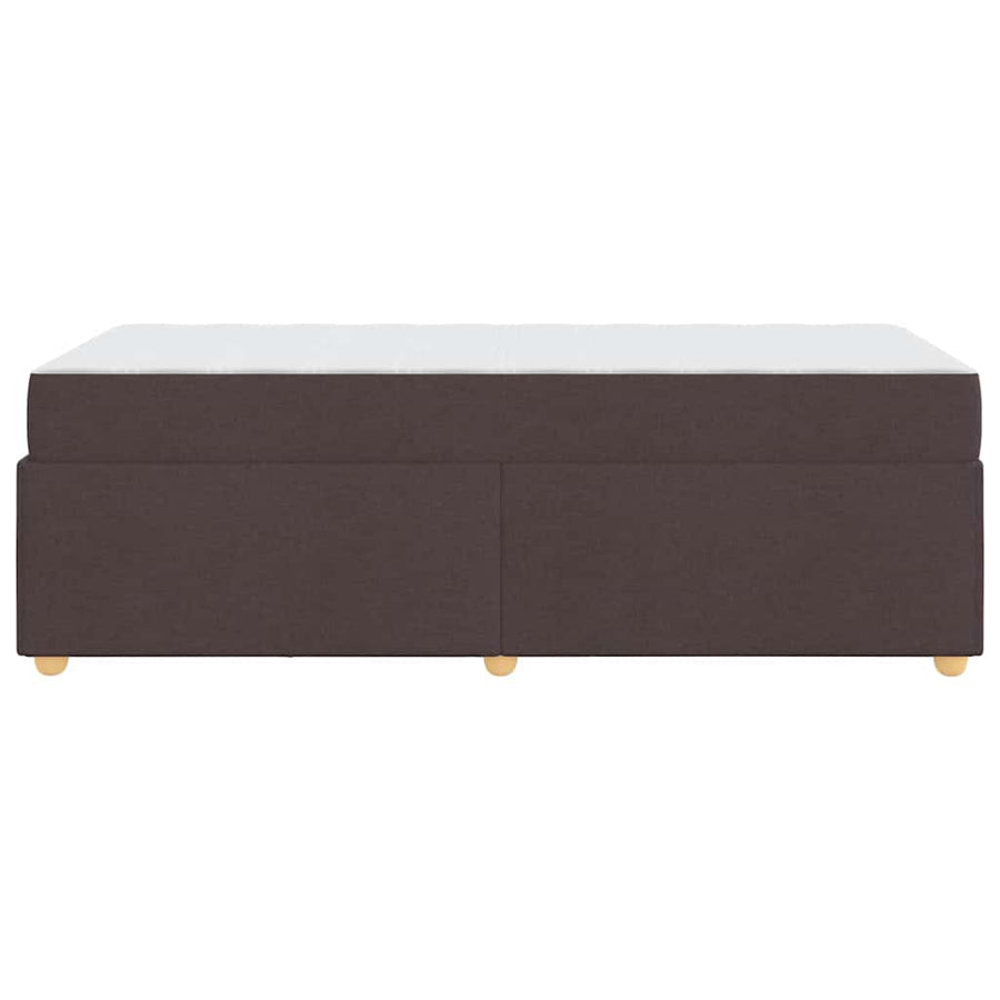 Bedframe met matras Anders Donkerbruin 100 x 200 cm Stof