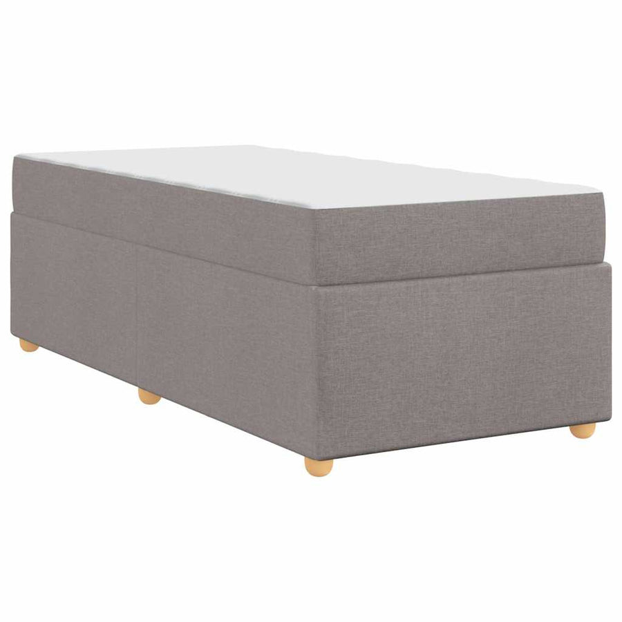 Bedframe met matras Taupe 100 x 200 cm Stof
