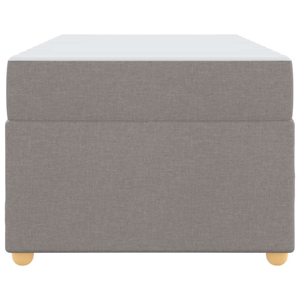 Bedframe met matras Taupe 100 x 200 cm Stof
