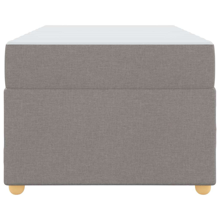 Bedframe met matras Taupe 100 x 200 cm Stof