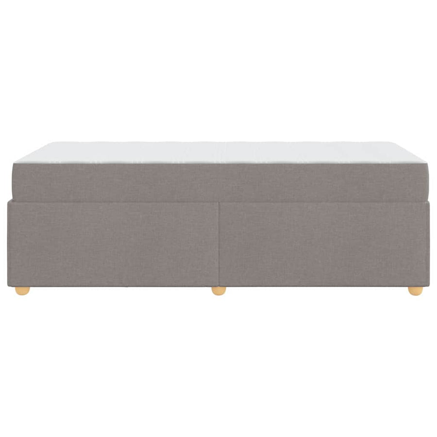 Bedframe met matras Taupe 100 x 200 cm Stof