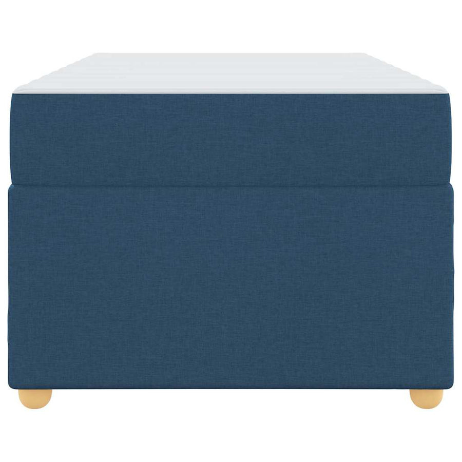 Bedframe met matras Blauw 100 x 200 cm Stof