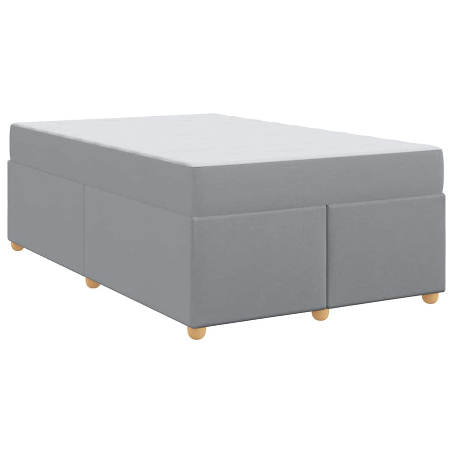 Bedframe met matras Anders Lichtgrijs 120 x 190 cm Stof