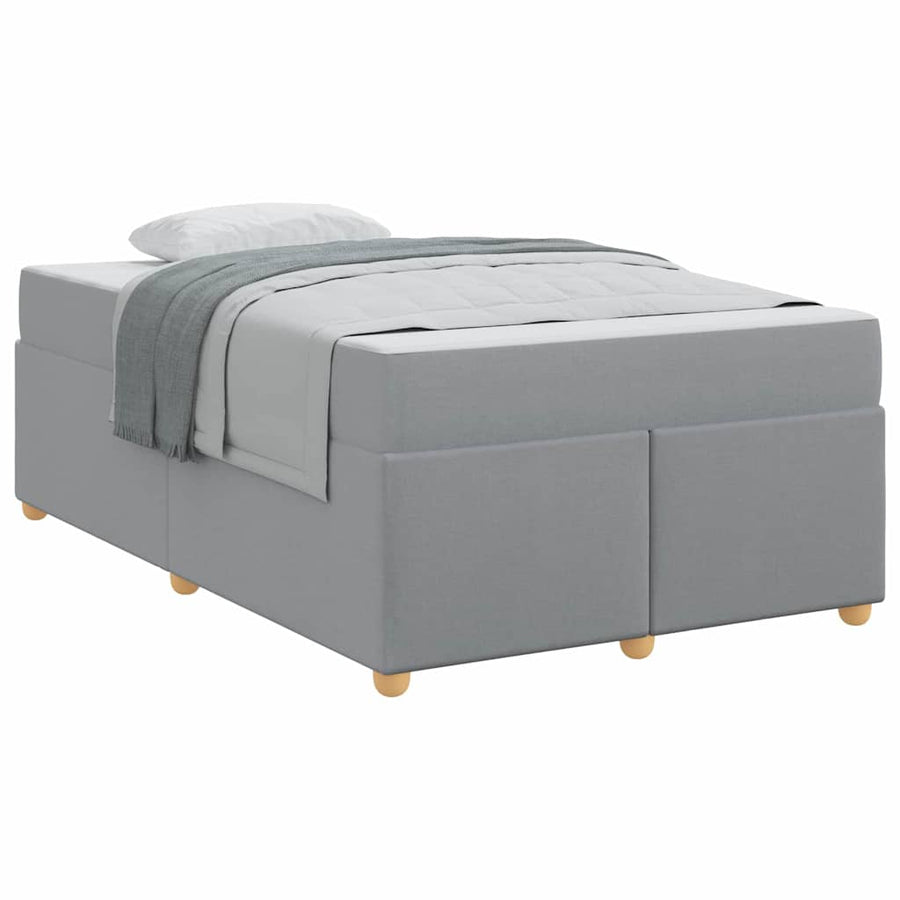 Bedframe met matras Anders Lichtgrijs 120 x 190 cm Stof