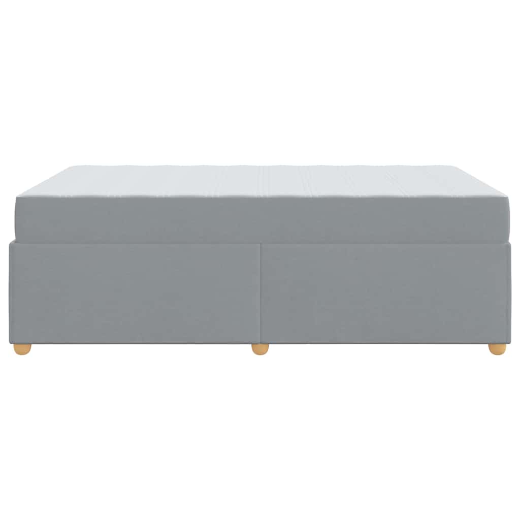 Bedframe met matras Anders Lichtgrijs 120 x 190 cm Stof