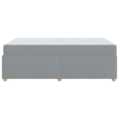 Bedframe met matras Anders Lichtgrijs 120 x 190 cm Stof