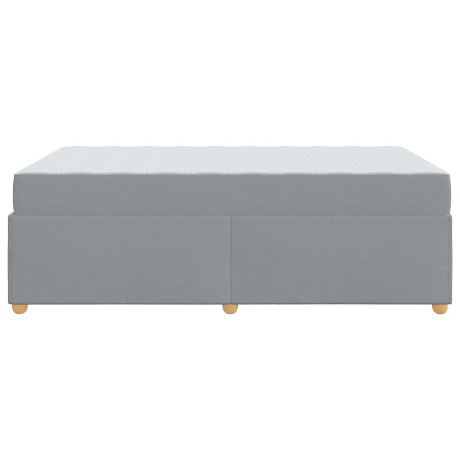 Bedframe met matras Anders Lichtgrijs 120 x 190 cm Stof