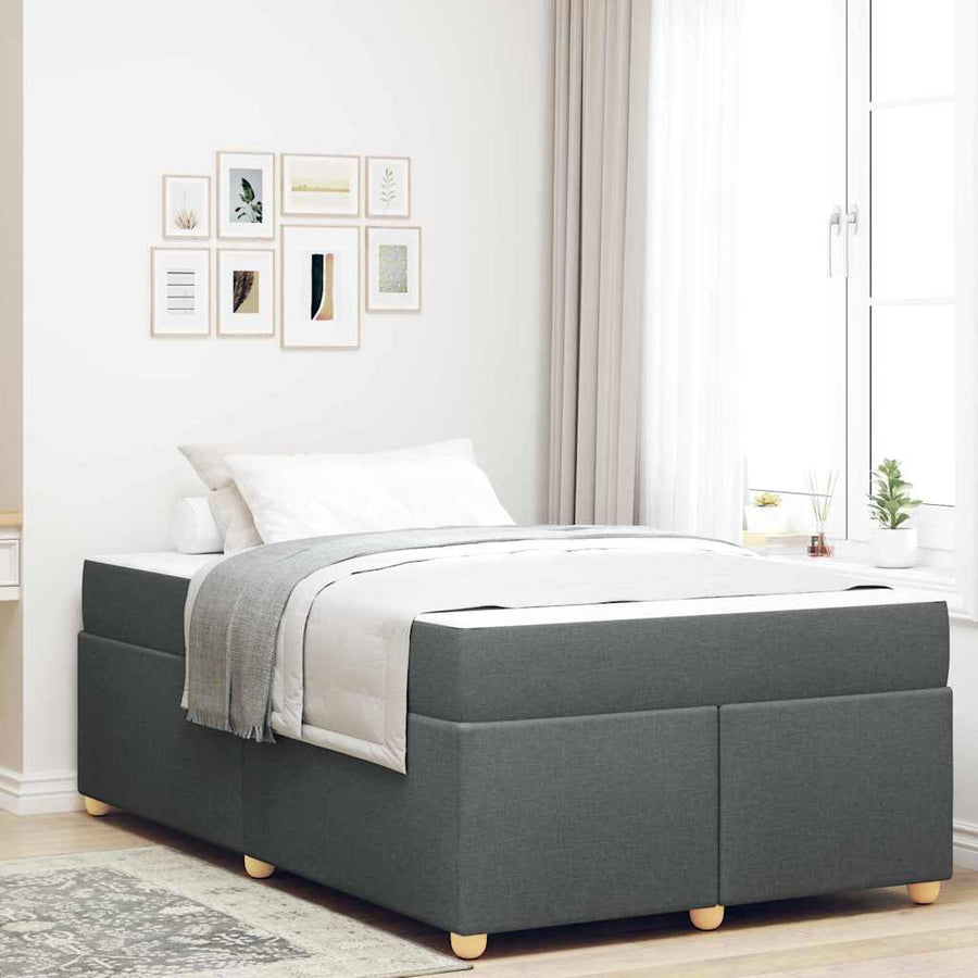Bedframe met matras Anders Donkergrijs 120 x 190 cm Stof