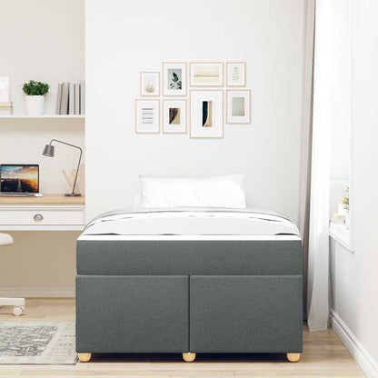 Bedframe met matras Anders Donkergrijs 120 x 190 cm Stof