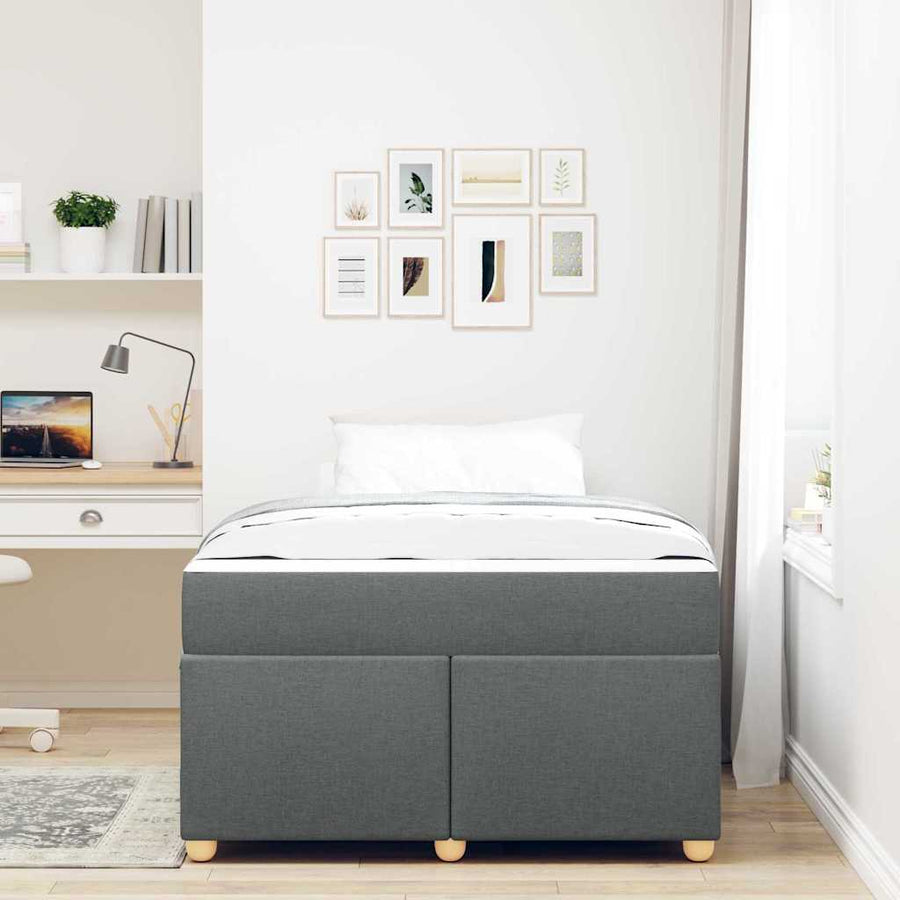 Bedframe met matras Anders Donkergrijs 120 x 190 cm Stof