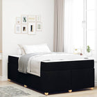 Bedframe met matras 120x190 cm zwart stof