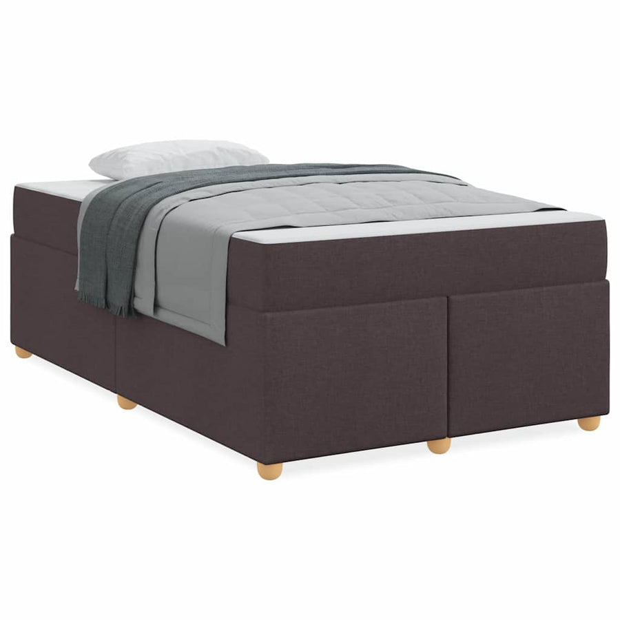 Bedframe met matras Anders Donkerbruin 120 x 190 cm Stof