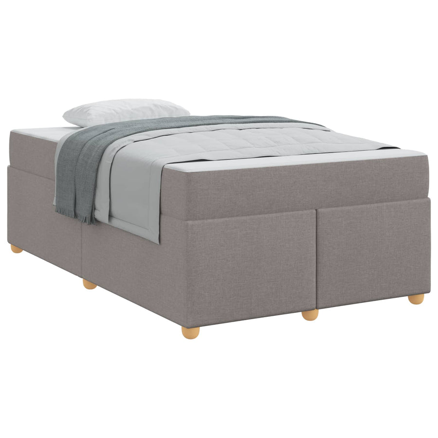 Bedframe met matras Taupe 120 x 190 cm Stof