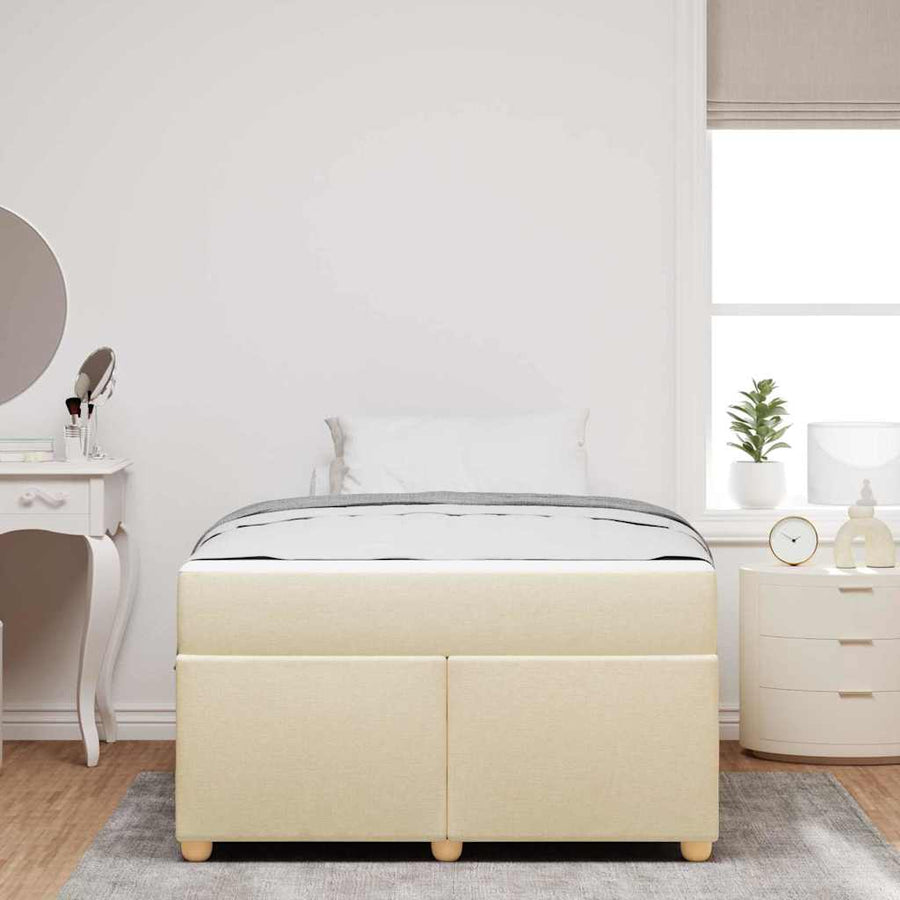 Bedframe Anders Crème 120 x 190 cm Polyester