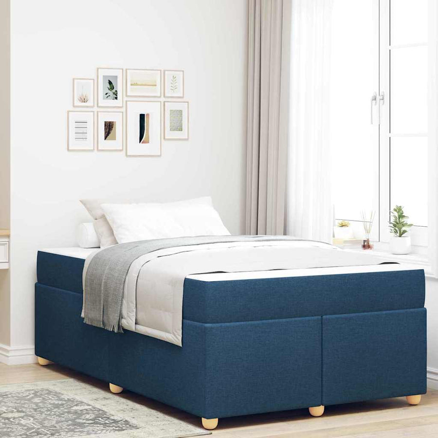 Bedframe met matras Anders Blauw 120 x 190 cm Stof