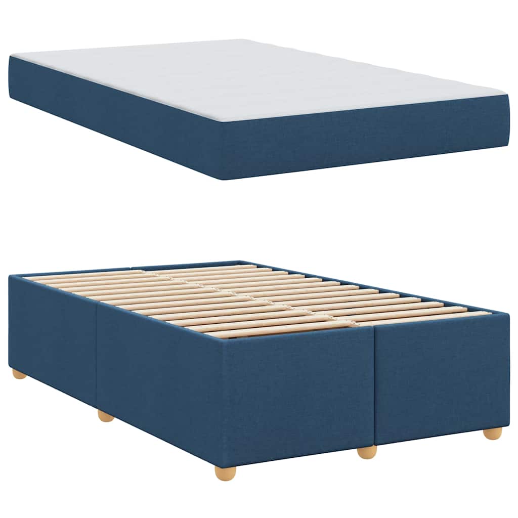 Bedframe met matras Anders Blauw 120 x 190 cm Stof