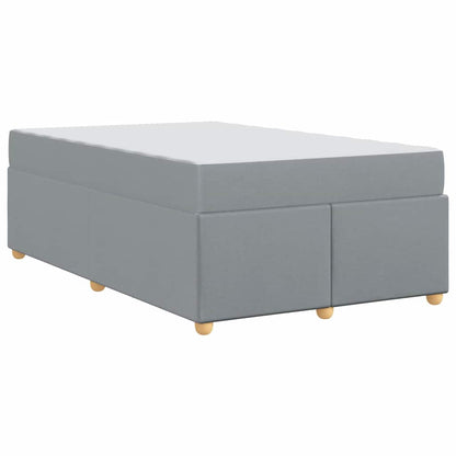 Bedframe met matras Anders Lichtgrijs 120 x 200 cm Stof