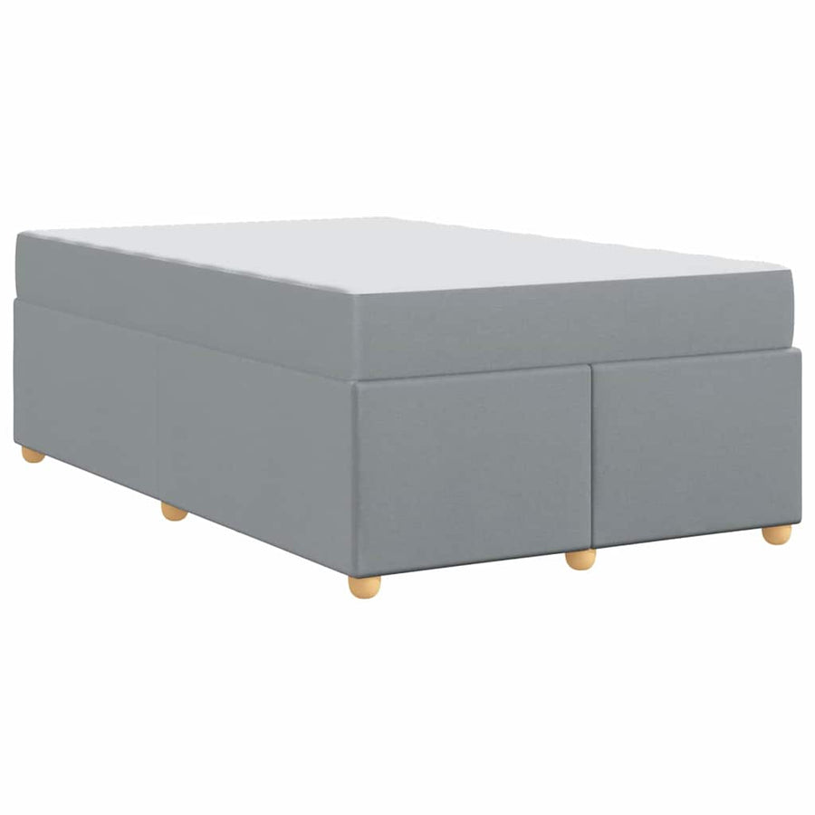 Bedframe met matras Anders Lichtgrijs 120 x 200 cm Stof